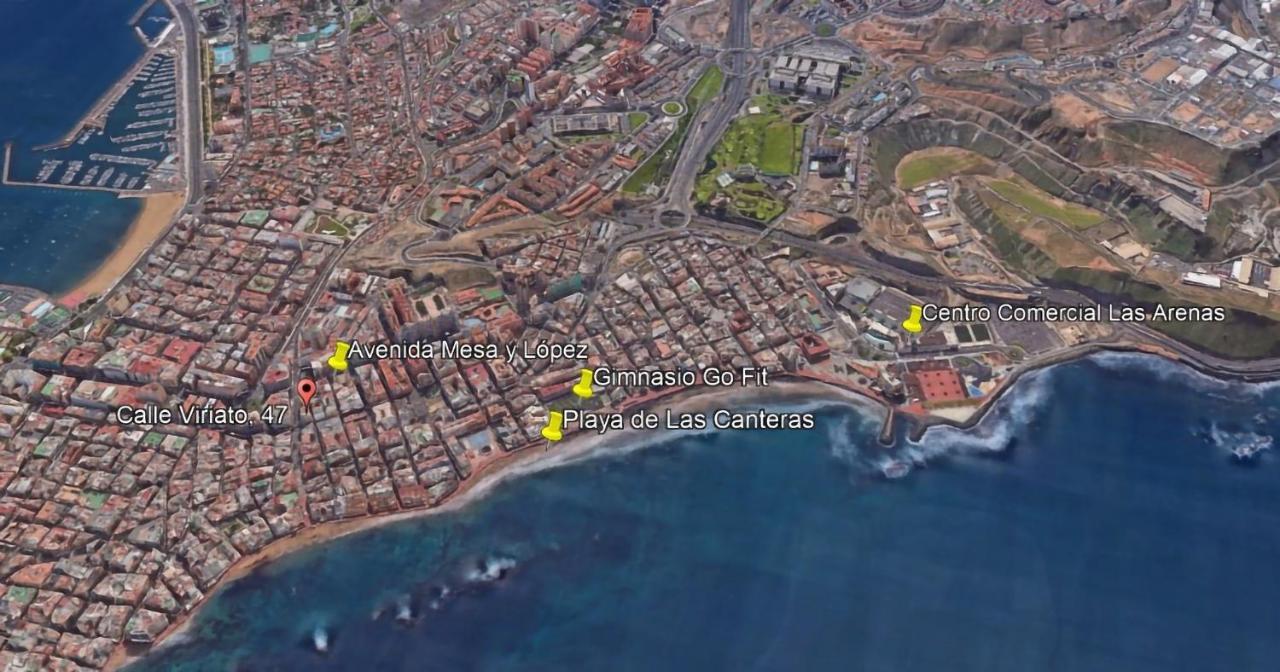 Flatguest Viriato - Wifi - Ac - Terraza Compartida Daire Las Palmas de Gran Canaria Dış mekan fotoğraf